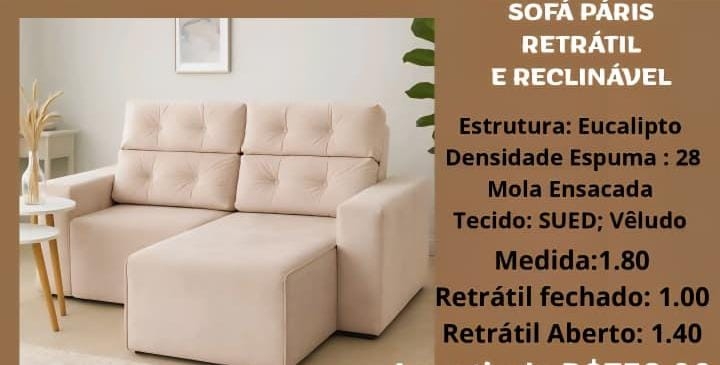 Sofá Paris | Diconforto 1125