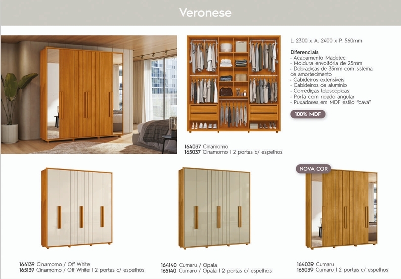 Roupeiro Veronese | Madetec 0925