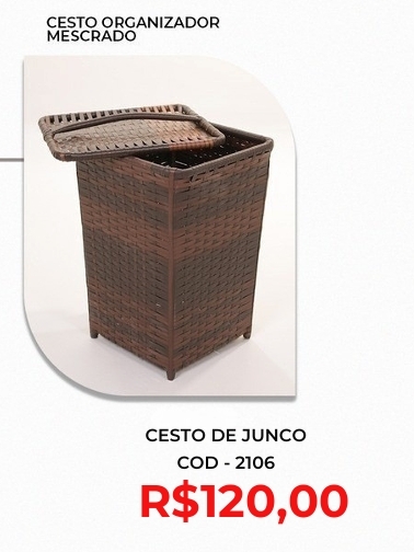 Cesto organizador junco sintético | Lindelli Venda: +50% 0825
