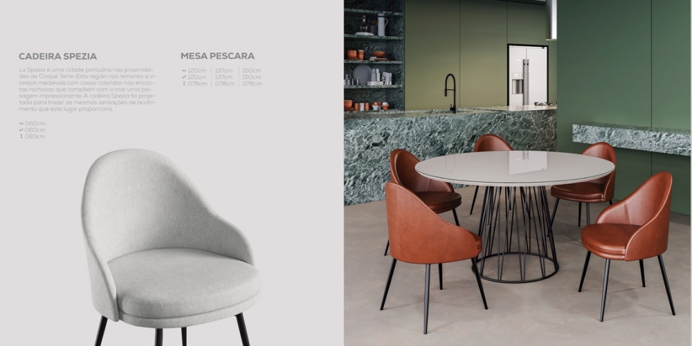 Cadeira Spezia + Mesa Pescara | Macrosul 1025