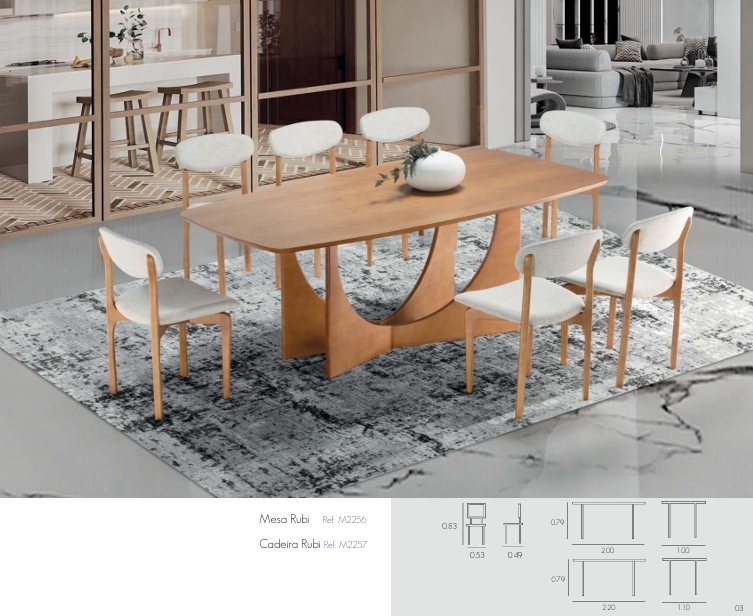 Conjunto Rubi | Mesa + Cadeira | ACG 0526