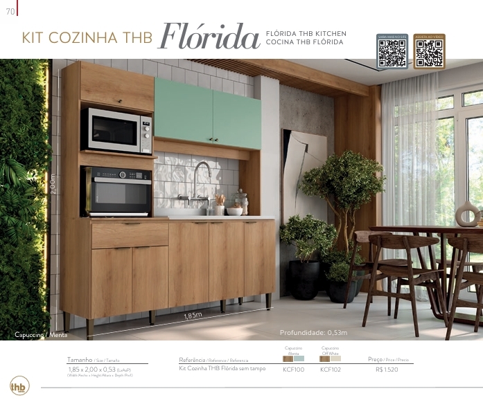 Kit Cozinha Flórida | Venda:-45% | THB 0925