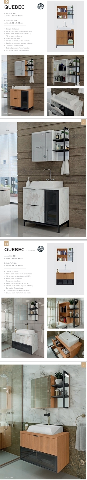 Conjunto de Banheiro | Quebec | Balcony 0625