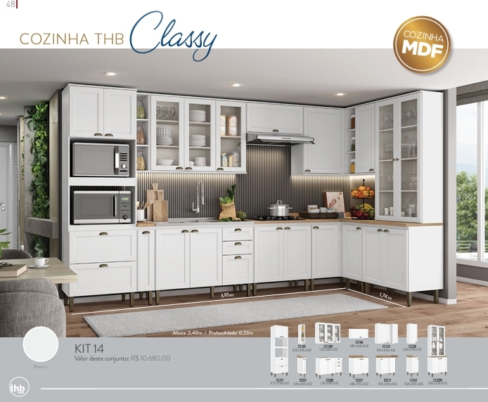 Cozinha Modulada Classy | Venda:-45% | THB 0925