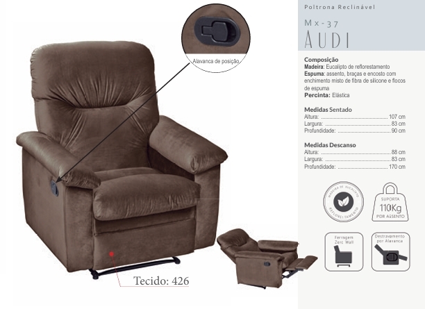  Poltrona Reclinável Audi | Matrix 0925
