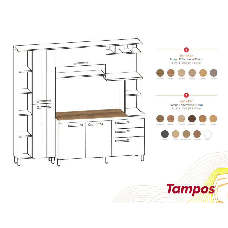 PREÇO + BARATO DO BRASIL | Tampos | Móveis Sul 