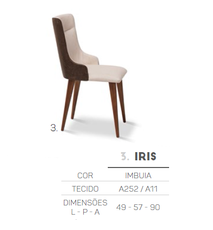Cadeira Estofada Iris | L2 Design Móveis