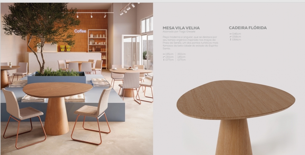 Cadeira Flórida + Mesa Vila Velha | Macrosul 1025