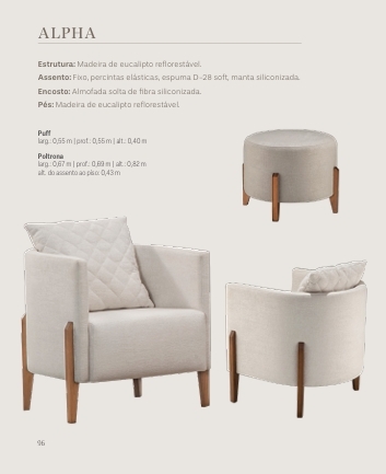 Poltrona + ´Puff Alpha | Treviso 1025