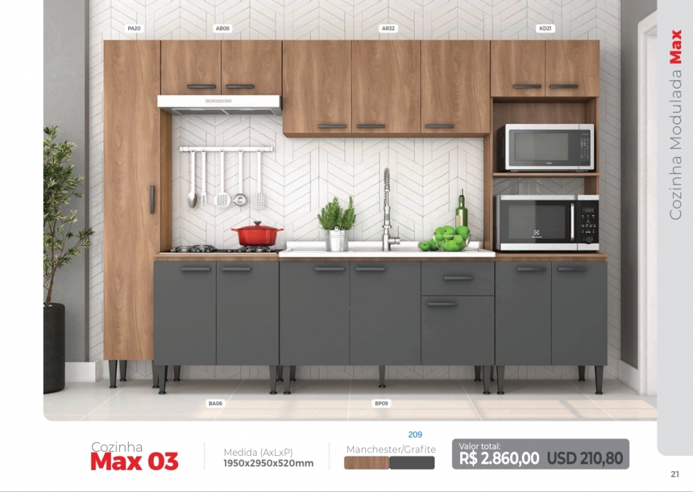 Cozinha Modulada | Max | Fellicci | Venda : -40% 0925