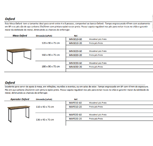 PREÇO + BARATO DO BRASIL | Linha Oxford | Metta Mobili 