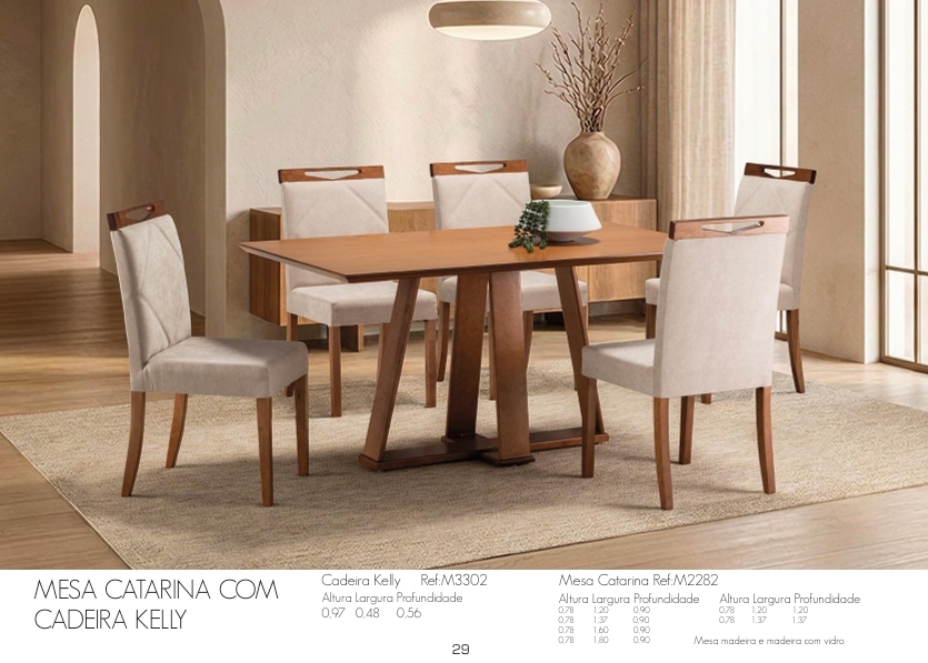 Conjunto | Mesa Catarina + Cadeira Kelly | ACG 0626