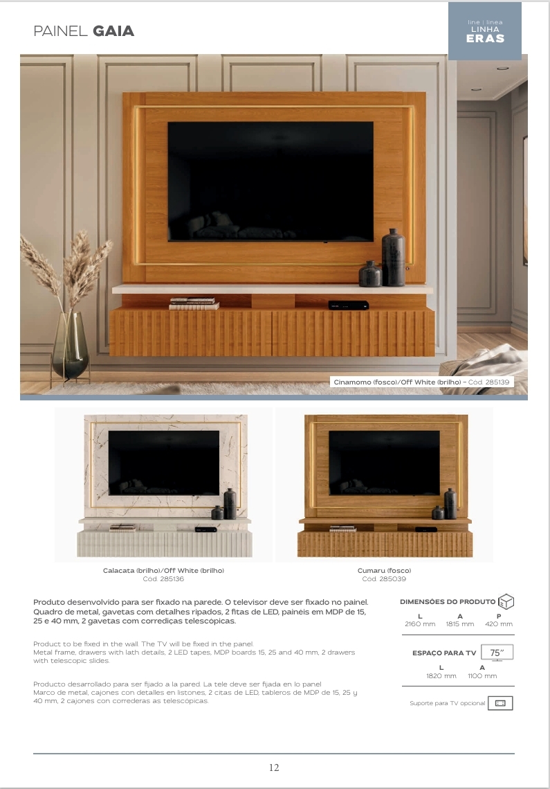 Painel Gaia | Madetec 1125