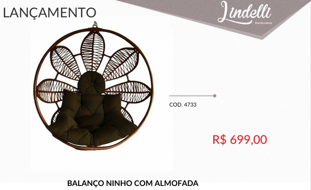 Balanço ninho c/ almofada | Lindelli venda: +50% 0825
