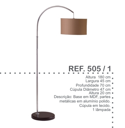 Luminária  505 / 1 - 505 TR | Luminum 0626