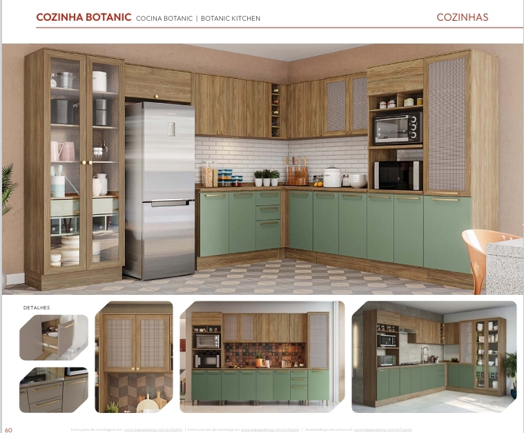 Cozinha Modulada Botanic | Kappesberg Móveis 0526