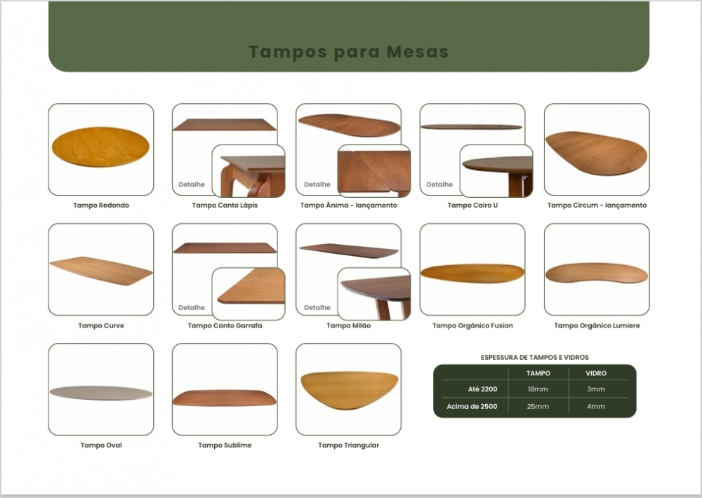 Tampos P/Mesas | Ativa 0626