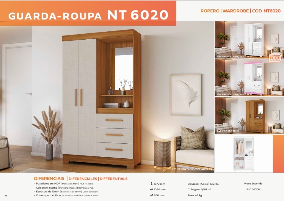 Roupeiro | NT 6020 | Notável 0426