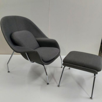 Conjunto Poltrona e Puff Womb Chair | A partir de R$ 3.384,00 | Self