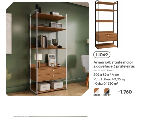 Armário 89 | LI049 | Venda:-62% | Kappesberg Crome 0925