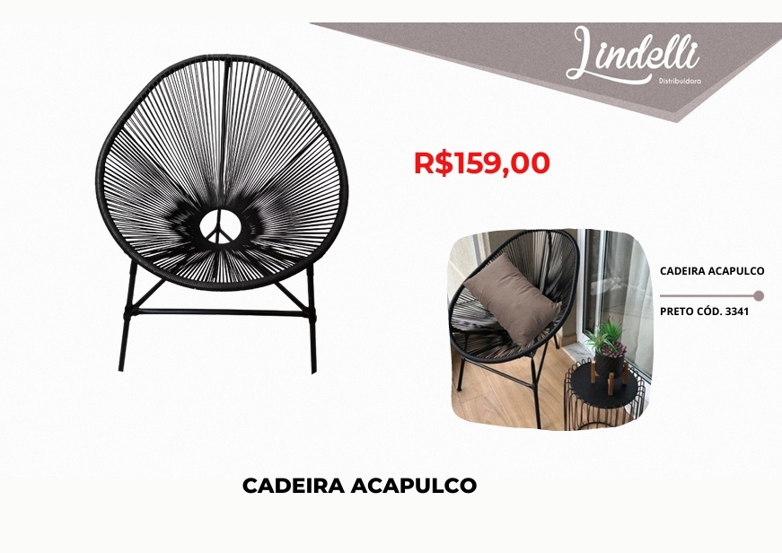 Cadeira Acapulco | 3341 | Venda: -50% 0525