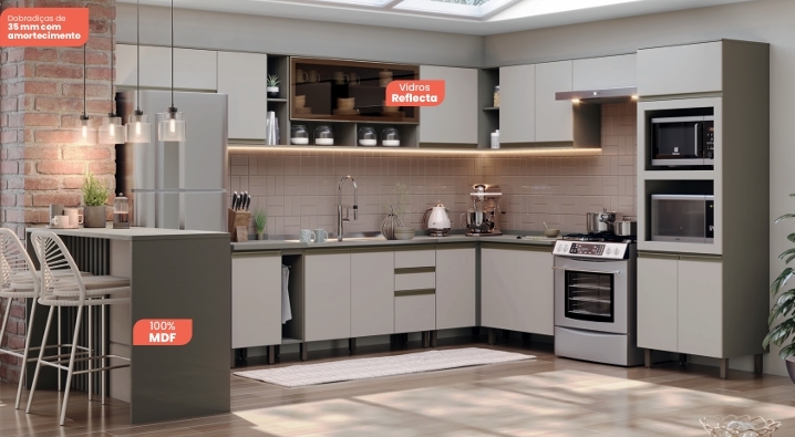 Cozinha Modulada Connect | Henn Cozinhas 0426