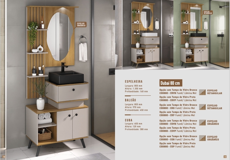 Conjunto De Banheiro | Dubai | Ozini 0825