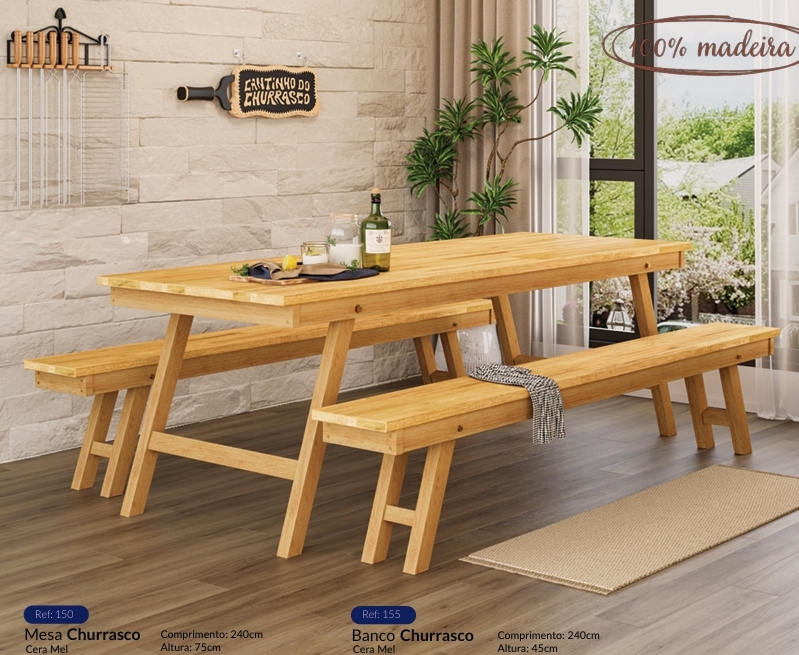 Conjunto Churrasco | Consulte Valores E Dimensões Na Descrição | Meneghetti 1026