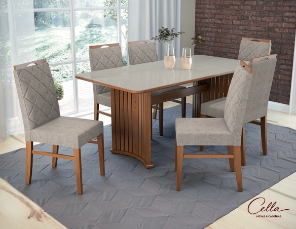 Conjunto 06 | Mesa + Cadeira | Consulte Valores na Descrição! | Cella 1026