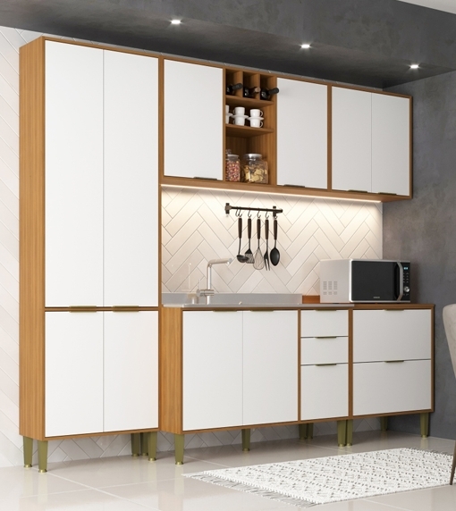 Cozinha Modulada Domus 1 | Hecol 0326