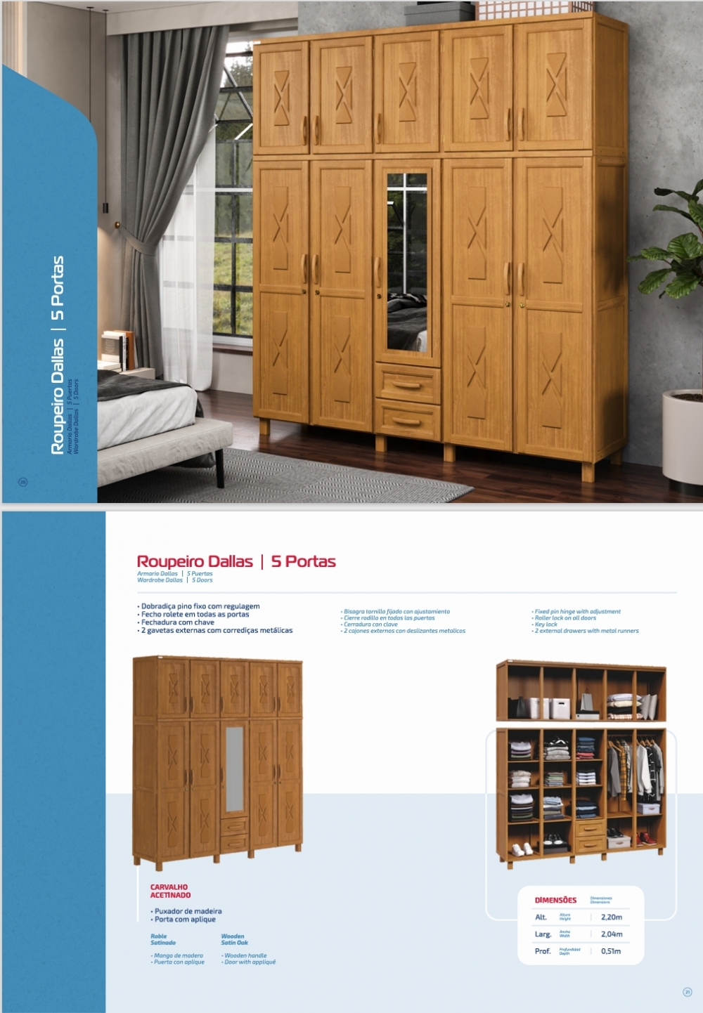 Roupeiro Dallas | Tozetto 1125