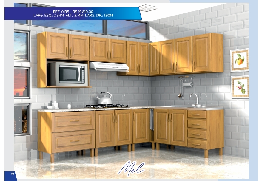 Cozinha Modulada | 0195 -0170 - 0220 - 0210 - 0180 - 0175 | ELG Venda : -60% 0825