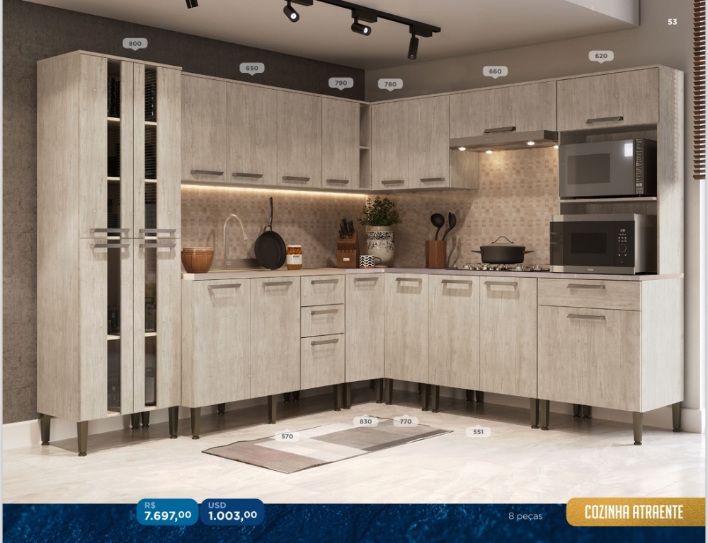 Cozinha Modulada Atraente | Mac Venda : -40% 0925