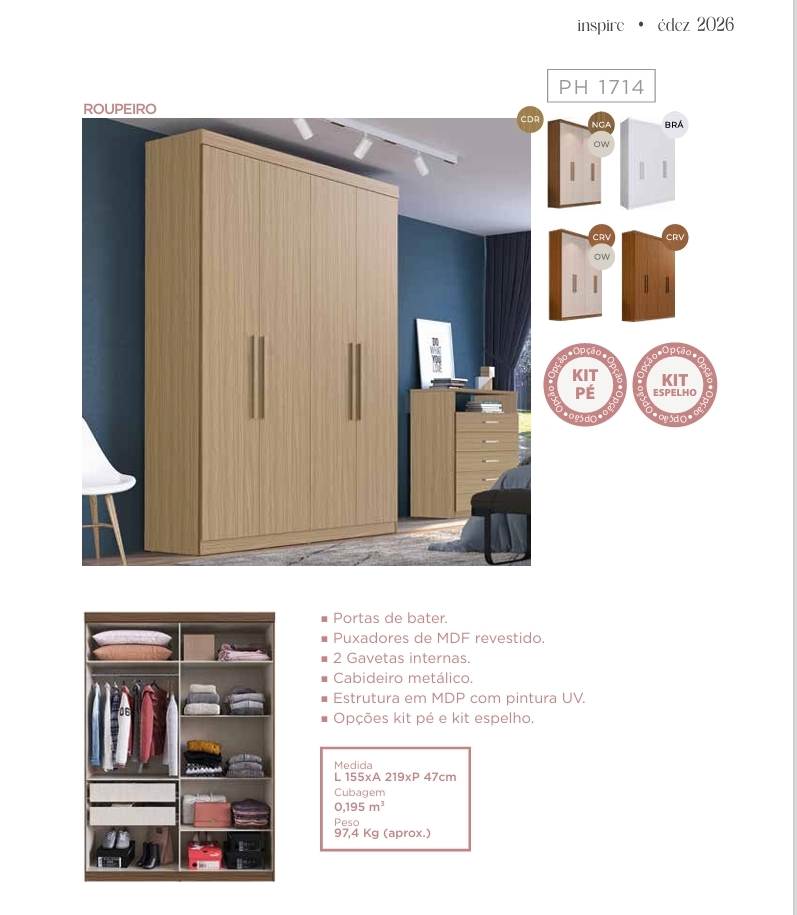 Roupeiro PH 1714 | Herval 0726