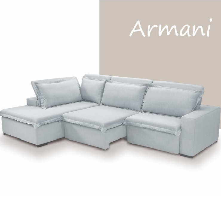 Sofá Retrátil Armani | Grandelly | A partir de R$2024,00 - Valor por Metro