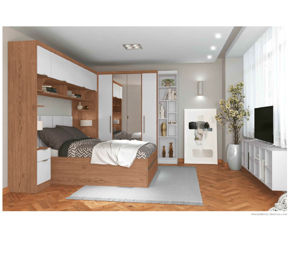 Dormitório Modulado Sob Medida Infinity (12 Peças) | Móveis Castro