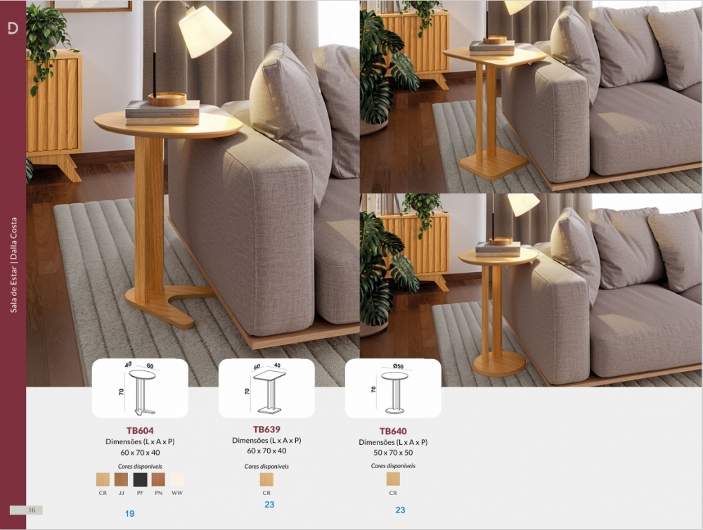 Mesa De Apoio | TB604 - TB639 - TB640 | Dalla Cota 0826