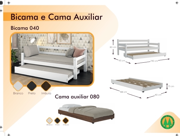 Bicama e Cama Auxiliar | 040 - 080 | Belini 0625