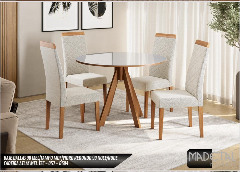 Mesa Monaco + Cadeira Atlas | Madetal 0626