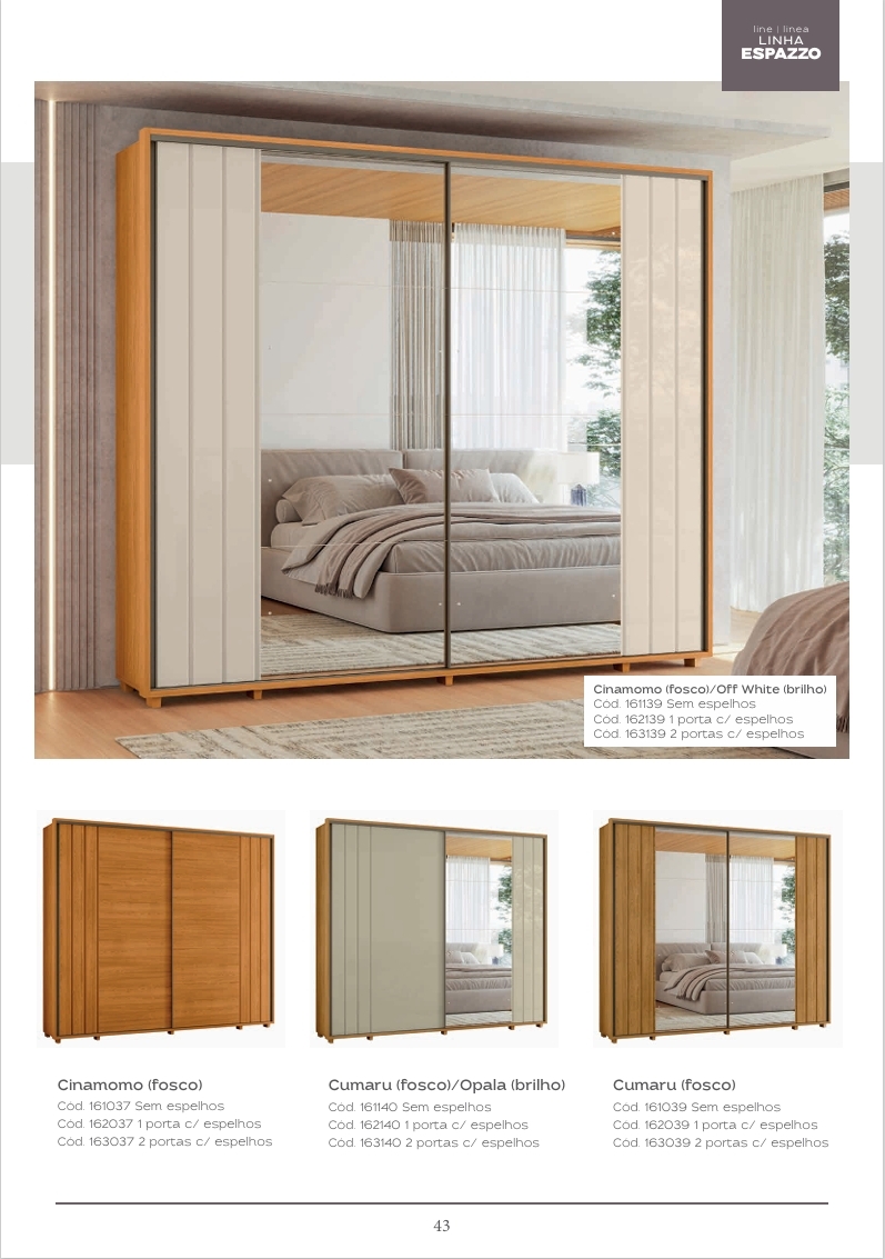 Roupeiro Dalí | Madetec 1125