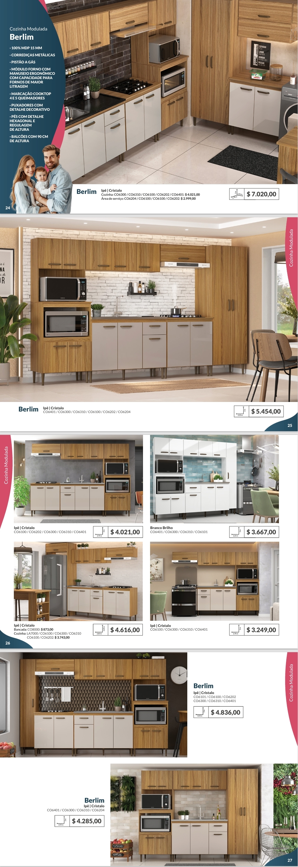 Cozinha Modulada Berlim | Decibal Venda : -60% 0925