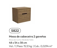 Mesa De Cabeceira | S822 | Kappesberg Móveis 0526
