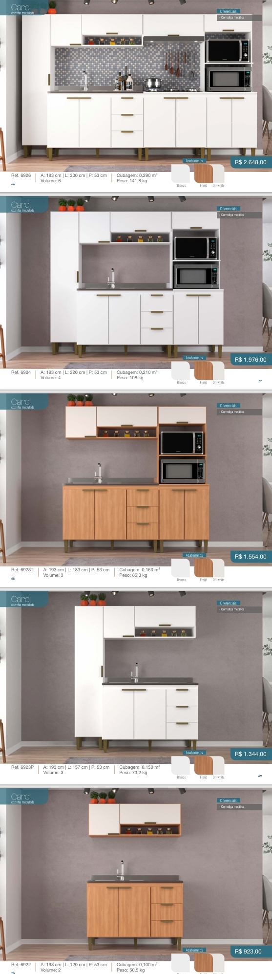 Cozinha Modulada Carol | Venda:-40% | JCarvalho 0925