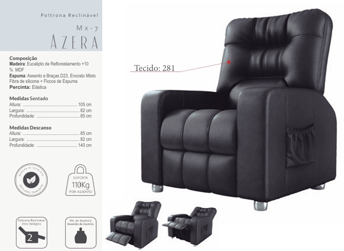 Poltrona Reclinável Azera | Matrix 0925