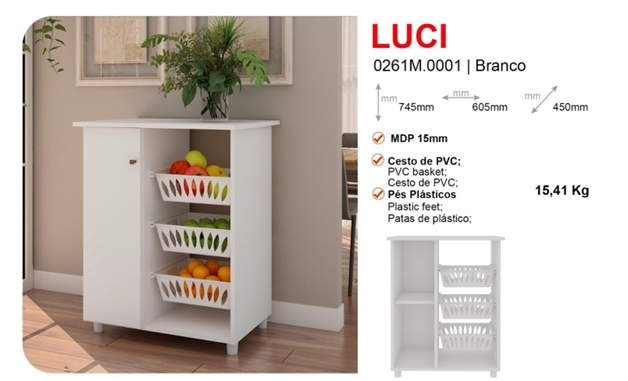 Balcão Fruteira Luci | Genialflex 0826