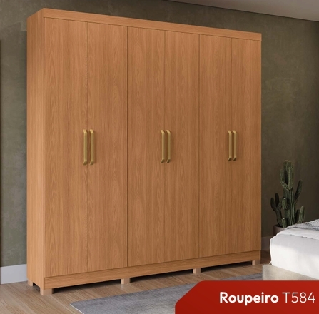 Roupeiro 6 Portas S/ Espelho 230 | T584 | Kappesberg Móveis 0226