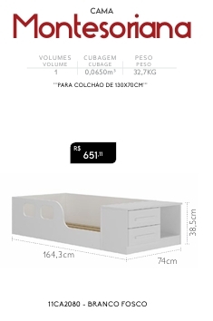 Cama Montesoriana | Venda: -30% | Rodial 0725