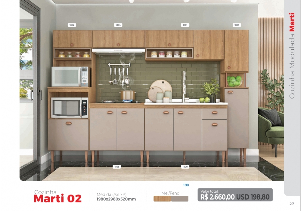 Cozinha Modulada | Marti | Fellicci | Venda : -40% 0925