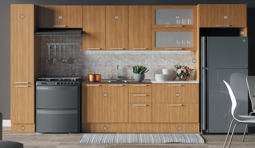 Cozinha Modulada Manu | Lindelli 0326