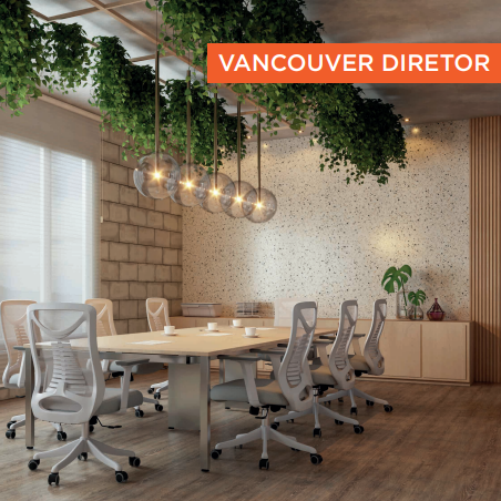 PREÇO + BARATO DO BRASIL | Cadeira Giratória Office Vancouver Diretor | Fratini 